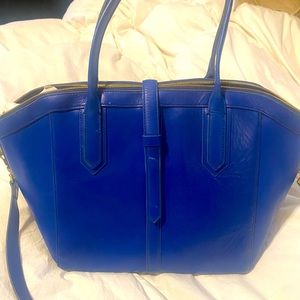 Blue leather Jcrew  tote bag